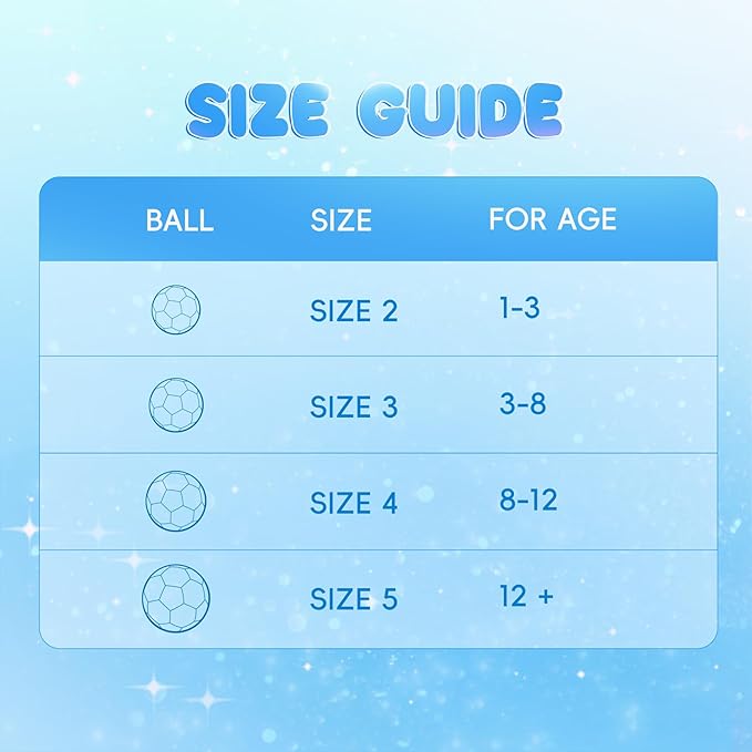 Kids Soccer Ball Size 2 Size 3 Size 4 Glitter Unicorn Dinosaur- For Toddlers Kids Age 1-3 3-8 8-12 - Sports & Outdoors Ball Inflatable with Pump - Gift for Girls Boys Children Youth School Birthday
