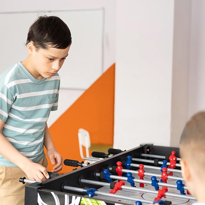 Marsrut 26pcs Foosball Replacement Players, Foosball Men Table Parts, Plastic Soccer Player Guys Set for Football Table (13 Red, 13 Blue)