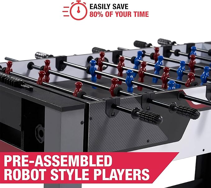 MD Sports Combination Games Multiple Styles Arcade Collection, Billiards, Ping Pong, Hockey, Basketball and Foosball Combination Kit Comes with All The Basics