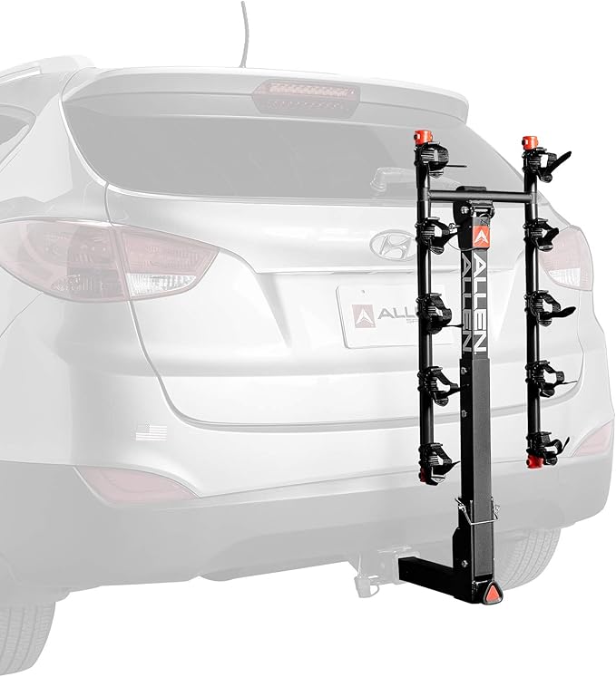 Allen Sports Deluxe Quick Install 5-Bike Hitch Rack, Model 1550RR, Black