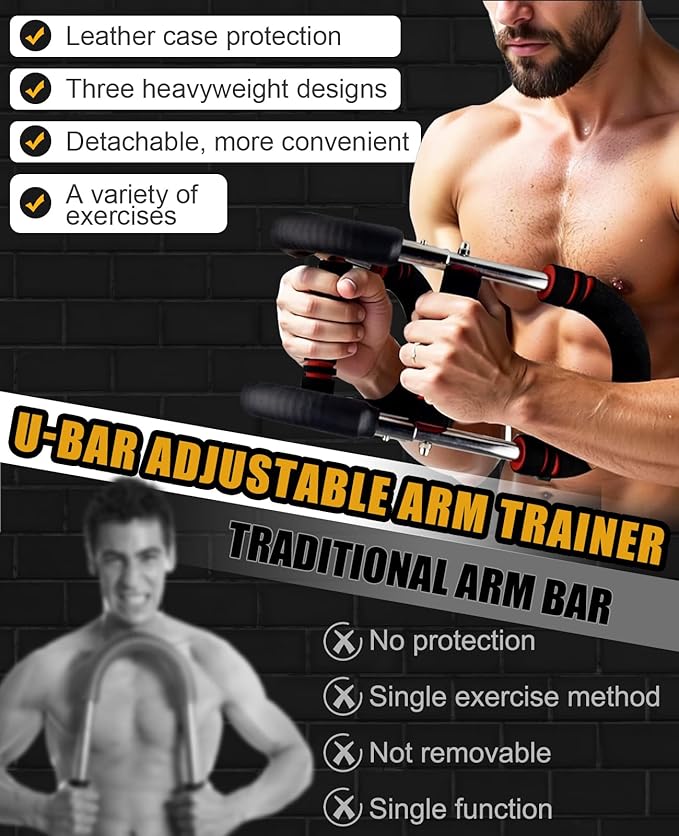 Twister Arm Trainer for Men & Women -【5.0 Upgrade】 30-270lbs Adjustable Chest Workout Equipment，Portable Home Gym Strength Training for Arms, Shoulder & Upper Body Muscle Building