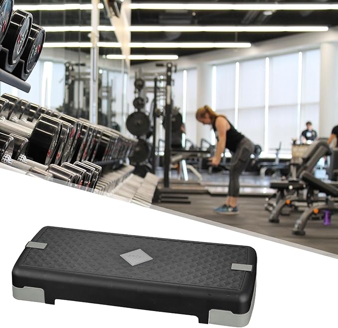 Generic Exercise Step Platform Aerobic Fitness Stepper Adjustable Workout Nonslip Textured Surface Training Load Bearing