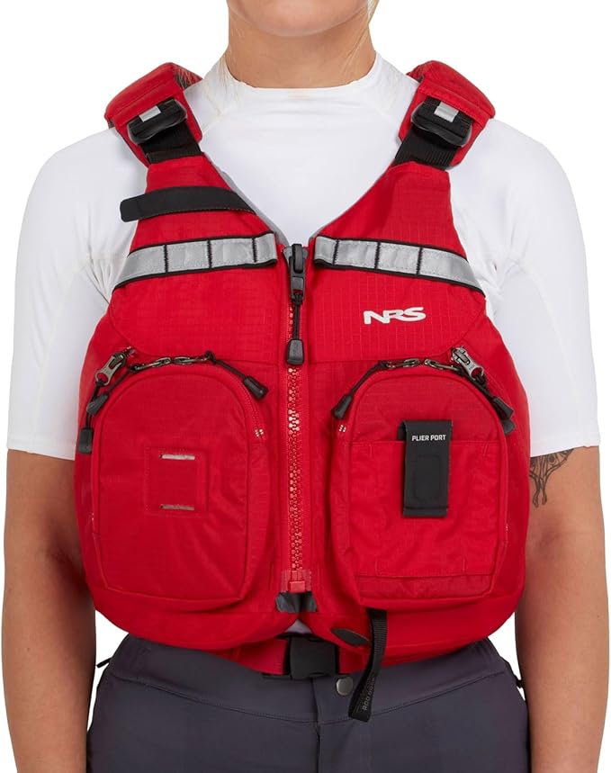 NRS Chinook OS Lifejacket (PFD) – Coast Guard Approved Adult Life Jacket for Off-Shore Kayaking, Fishing & Boating – Reflective Fishing Personal Flotation Device – Men's & Women's Life Vest