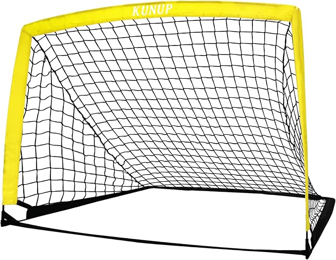 5×3 6x4 9x5 FT Portable Kids Soccer Goal for Backyard, Foldable Soccer Practice Net with Carrying Bag for Toddler Youth Adult Pop Up Soccer Training Equipment Indoor and Outdoor Sports Game