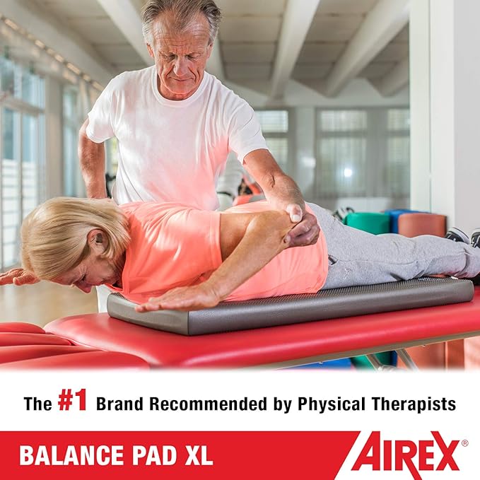 AIREX Balance Pad – Stability Trainer for Balance, Stretching, Physical Therapy, Exercise, Mobility, Rehabilitation and Core Training Non-Slip Closed Cell Foam Premium Balance Pad