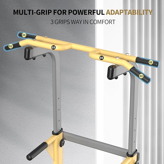 Dip Station - Home Gym Strength Training Pull-Ups Dip-Ups 330Lbs