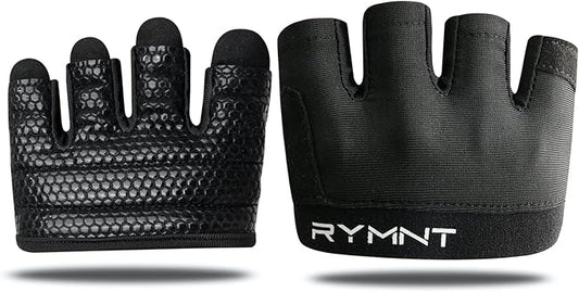 Minimal Workout Gloves,Short Micro Weight Lifting Gloves Grip Pads with Full Palm Protection & Extra Grip for Men Women Weightlifting,Gym,Cross Training,Powerlifting,WODs.