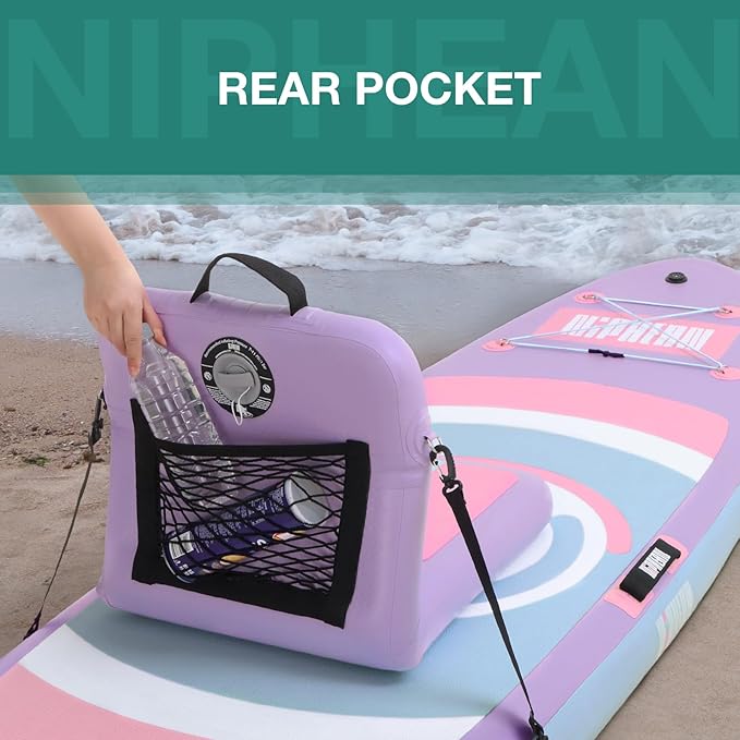 Niphean Inflatable Kayak Seat with Back Support, Sturdy Paddle Board Seat for Inflatable Boards, Canoe Seat, Boat Seat, SUP Seat, Supportive Kayak Seats with Back Support for Versatile Use