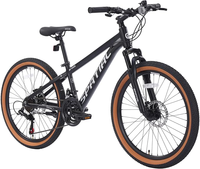 SPATIAL Mountain Bike, 24/26/27.5/29 inch Outdoor Cycling Bike,21/8 Speed Lightweight Aluminum Frame | Dual Disc Brakes,Adjustable Ergonomic Seat for Men Women Adult,MTB Bicycle