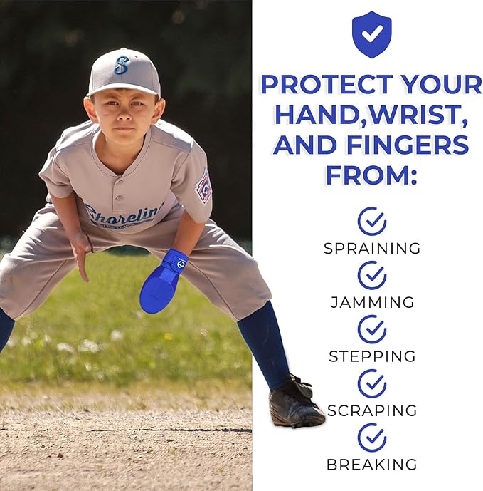 Gracfulcub Baseball Sliding Mitt, Baseball Glove Softball Guard, Ergonomic Design Protecting Fingers for Basic Base Running