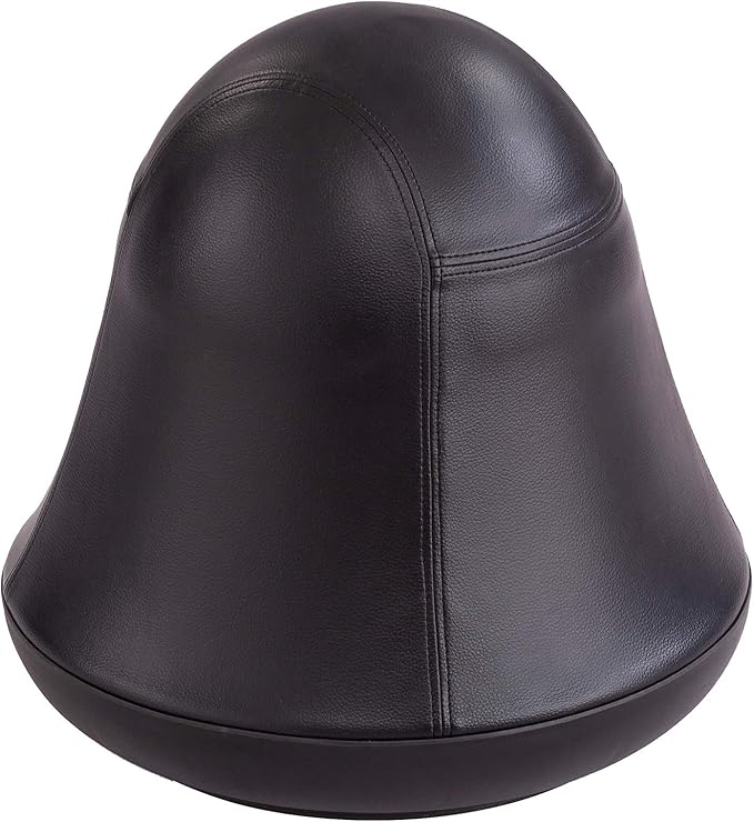 Safco Runtz Swivel Ball Chair for Kids, Anti-Burst, Exercise Ball Chair, 360° Rotation, Supports Movement, Better Posture and Balance, Black