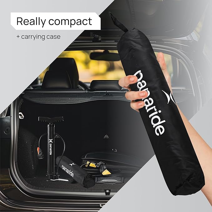 Bike Pump Floor, Advanced Bike Tire Inflator, Bicycle Hand Air Pump with Dual Presta and Schrader Valves, Handheld Pump, Suitable for Road and Mountain Bikes, Baby Stroller, Balls