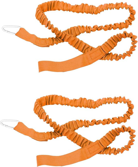 55 Inch(140cm) Stretchable Kayak Paddle Leash, Kayak Rod Leash, Stretchable Coiled Lanyard Leash Kayak Accessories, Paddle Holder Tool Lanyard for Kayak and SUP Paddles