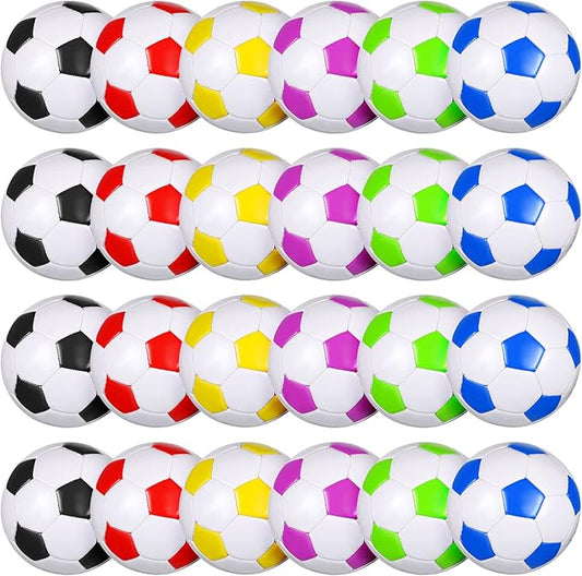 HyDren 24 Pack Soccer Balls Bulk with Pump Official Outside Christian Charity Donation Sport Soccer Balls Gifts for Teens Adults