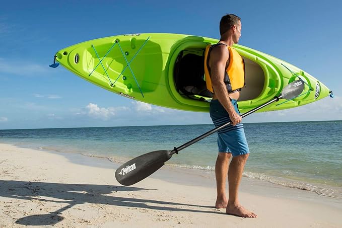 Pelican - Poseidon Paddle - Aluminum Shaft with Reinforced Fiberglass Blades - Lightweight, Adjustable Kayaks Paddles - Perfect for Kayaking Boating
