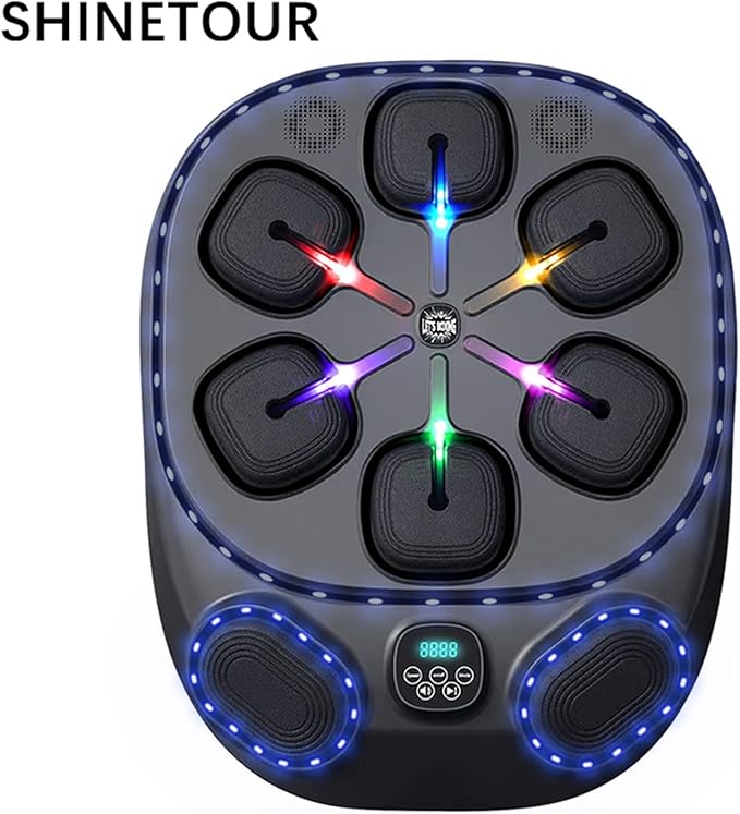 Smart Music Boxing Machine – LED Wall-Mounted Trainer for Speed, Agility & Fat Burning (Adults & Family)