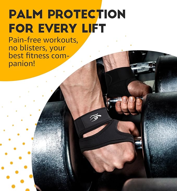 HiRui Ventilated Workout Gloves for Men Women, Built-in Wrist Wraps and Non-Slip Palm Silicone to Avoid Calluses, Exercise Gym Gloves for Training Powerlifting Weightlifting, Size : X-Large