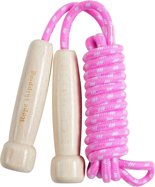 8.8 Feet Jump Rope for Women Men Kids Wooden Handle Jumping Ropes