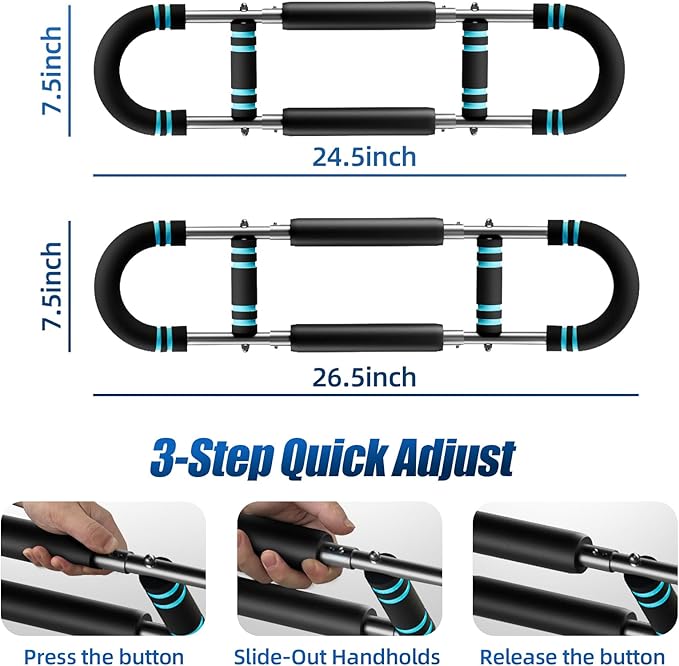 EAST MOUNT Twister Arm Trainer 20-110lb Adjustable Chest Workout Equipment for Men Women Portable Spring Resistance Muscle Builder Strength Training for Arms Chest Shoulders for Home Gym Fitness