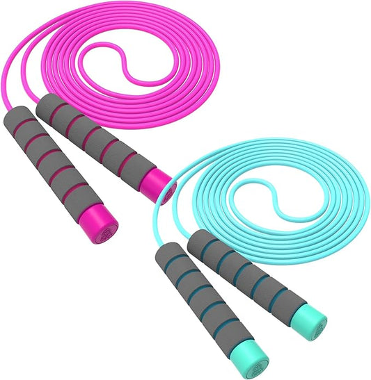 Jump Rope For Kids,Jump Rope Kids,Adjustable Soft Skipping Rope With Skin-Friendly Foam Handles For Boys,Girls,Women, Men,Exercise Activity,Outdoor Fitness
