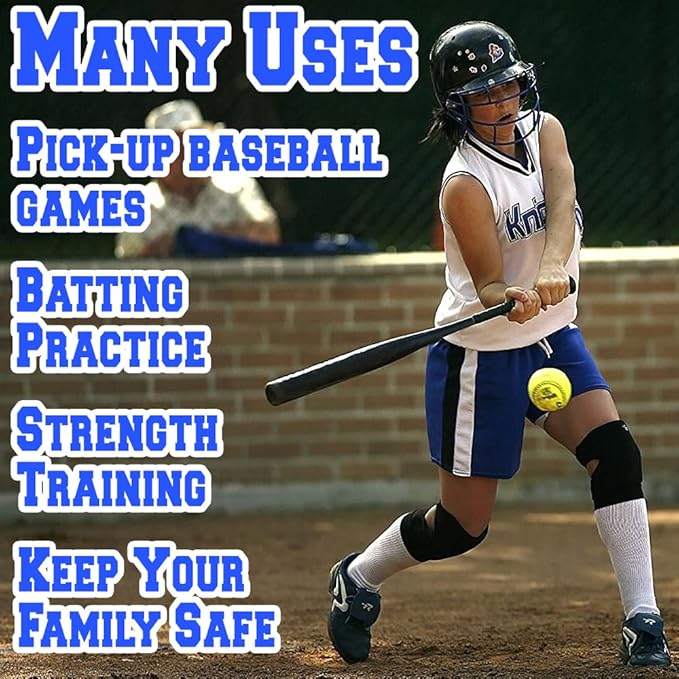 Aluminum Baseball Bat - 28-30 Inch 35 Oz - Softball, Self Defense, Batting Practice, Pickup Games and Home Security - Metal Tball Bat - KOTIONOK