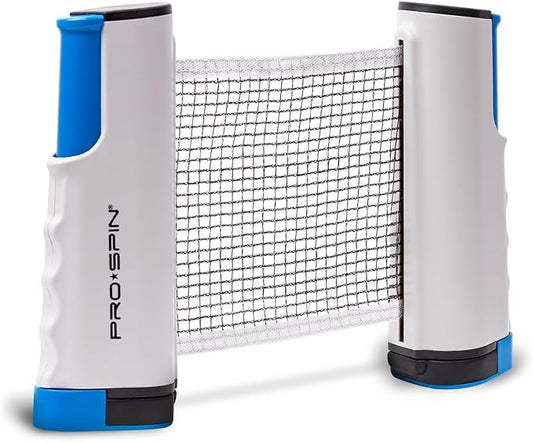 PRO SPIN Retractable Ping Pong Net – 72" Table Tennis Net with Clamps | Portable Ping Pong Net for Any Table | Includes Custom Mesh Storage Bag | Replacement Table Tennis Net Posts