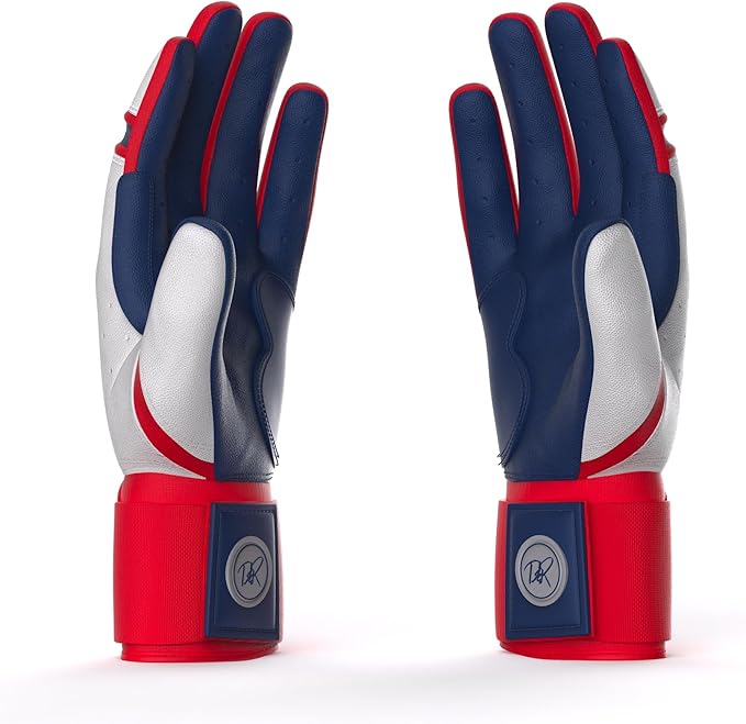 Drip & Rip Baller Series - Youth Batting Gloves + Adult Batting Gloves - for Softball and Baseball - Long Cuff Style for Men and Youth