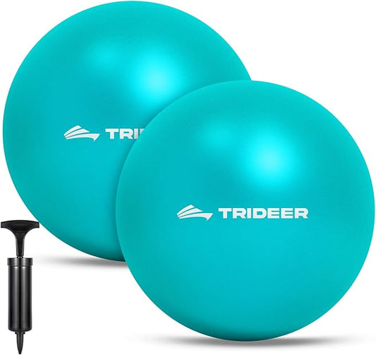 Trideer Pilates Ball - 9 Inch Core Ball for Physical Therapy, Yoga, Stability & Workout - Office & Home Gym
