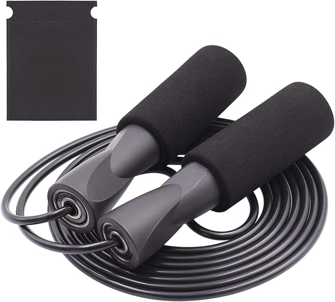 Speed Jump Rope Skipping - Blazing Fast Jumping Ropes - Endurance Workout for Boxing, MMA, Workout Equipment Martial Arts or Just Staying Fit Adjustable for Men, Women and Children