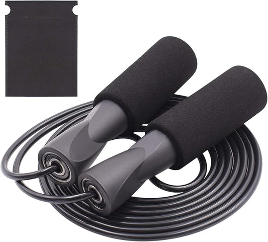 Speed Jump Rope Skipping - Blazing Fast Jumping Ropes - Endurance Workout for Boxing, MMA, Workout Equipment Martial Arts or Just Staying Fit Adjustable for Men, Women and Children