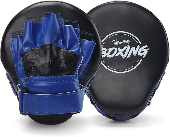 Valleycomfy Boxing Curved Focus Punching Mitts- Leatherette Training Hand Pads