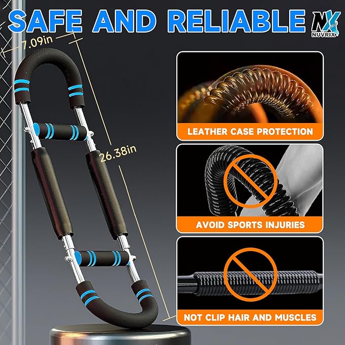 Twister Arm Trainer, Adjustable 60-100lb Chest Workout Equipment for Men & Women,Muscle Builder & Strength Training for Arms, Chest and Shoulder Muscle Strength Exerciser Training. Arm Strengthener.