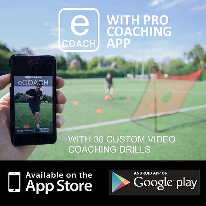 QUICKPLAY Spot Target Soccer Rebounder | Weather-Resistant Rebound Net with Carry Bag | Great for Passing, Receiving, and Trapping Practice | Ideal for Team or Solo Training