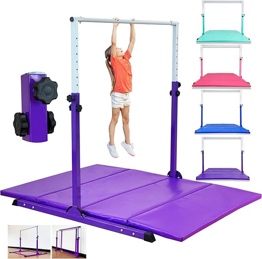 MARFULA Gymnastic Bar for Kids Gymnastic Kip Bar Horizontal Bar Gymnastic Training Equipment for Kids 3-15 Years Home and Club Use