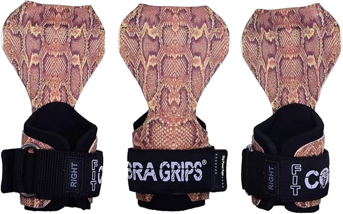 Cobra Grips PRO Weight Lifting Gloves Heavy Duty Straps Alternative Power Lifting Hooks for Deadlifts Adjustable Neoprene Padded Wrist Support Bodybuilding