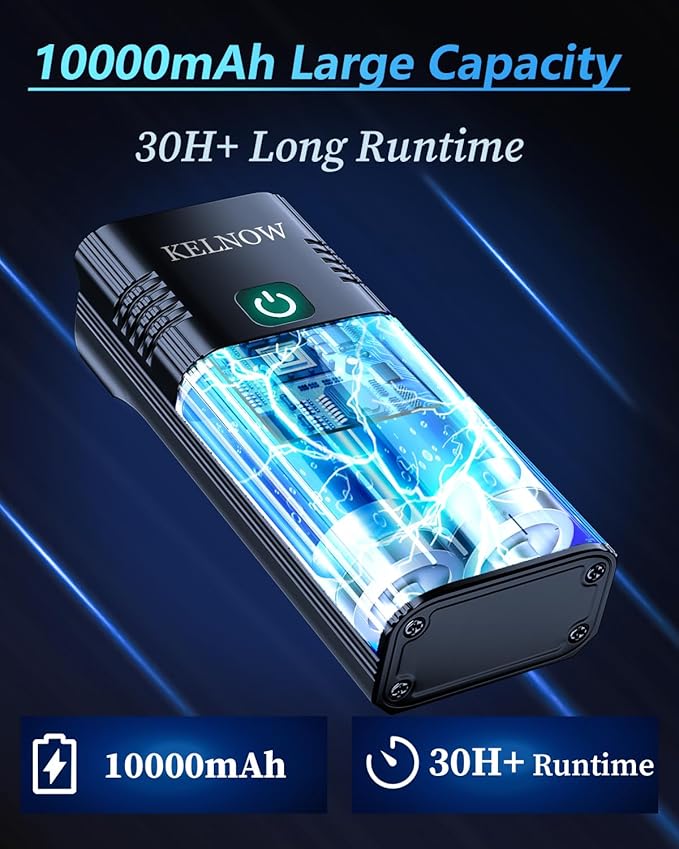 Bike Lights for Night Riding, 10000mah Bike Lights 30H+ Runtime, Super Bright LED USB Rechargeable Headlight and Taillight, IPX6 Waterproof Bicycle Light【2025 Upgrade Combination】