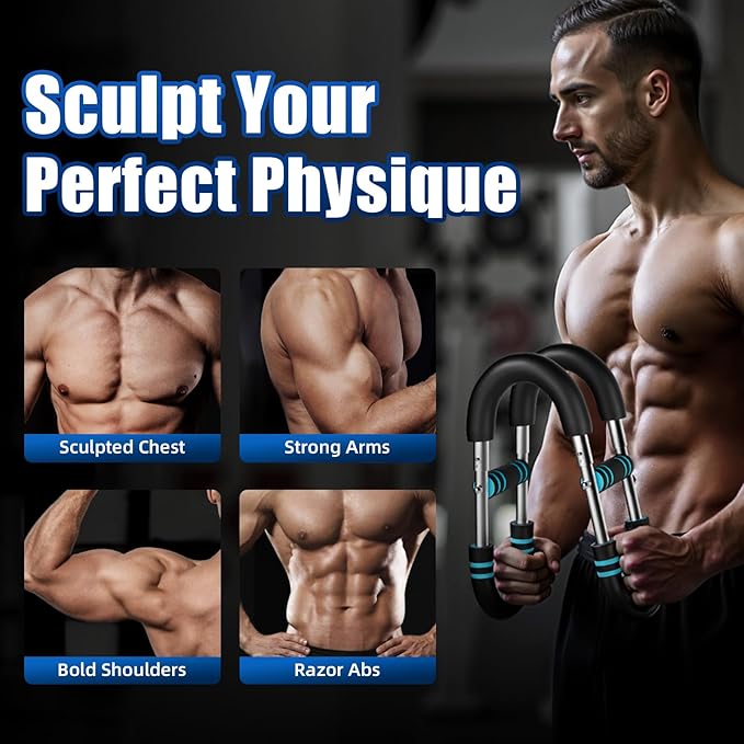 EAST MOUNT Twister Arm Trainer 20-110lb Adjustable Chest Workout Equipment for Men Women Portable Spring Resistance Muscle Builder Strength Training for Arms Chest Shoulders for Home Gym Fitness