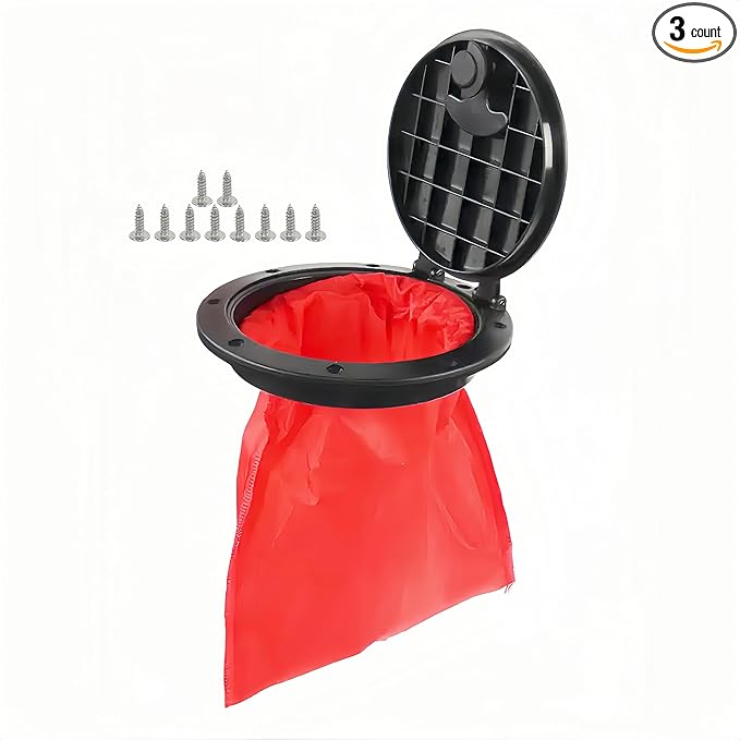 6/8/9 Inch Round Hatch Cover Deck Plate ABS Accessories Hatch Cover with Red Waterproof Bag for Kayak Boat Fishing Rigging