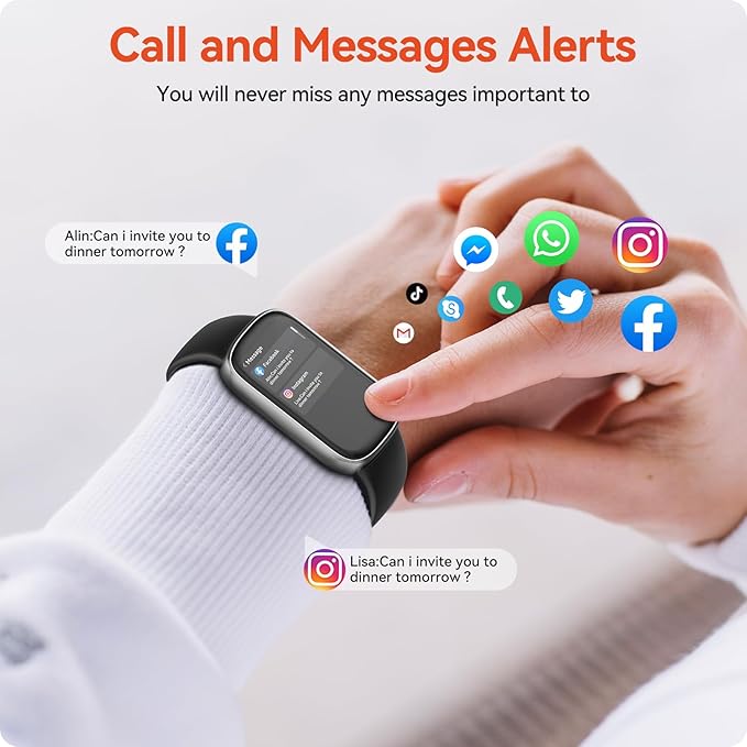 Fitness Tracker Watch with 24/7 Heart Rate Sleep Blood Oxygen Monitor, IP68 Waterproof Smart Watch, Step Calorie Counter Pedometer Health Activity Trackers and SmartWatches for Men Women