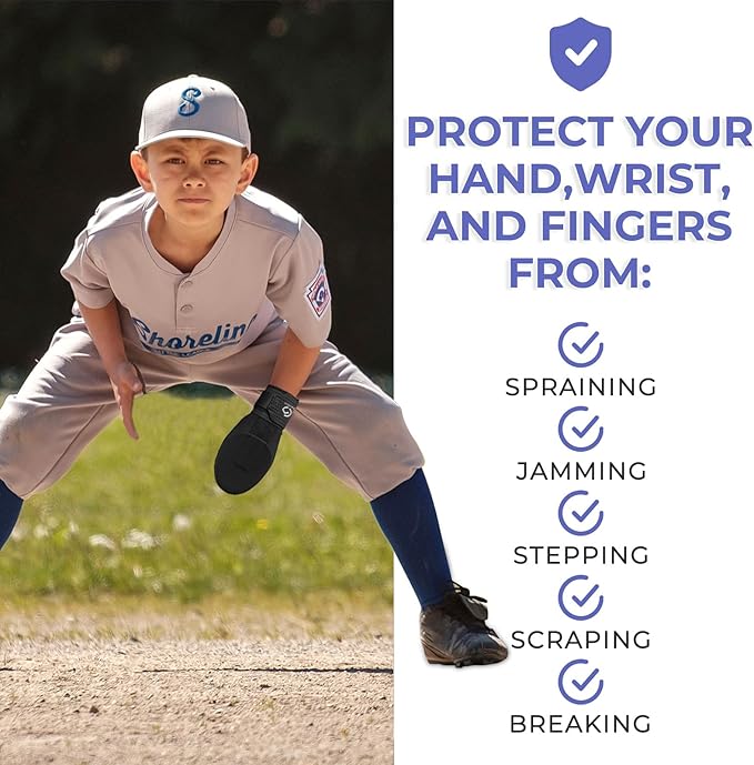 Gracfulcub Baseball Sliding Mitt, Baseball Glove Softball Guard, Ergonomic Design Protecting Fingers for Basic Base Running