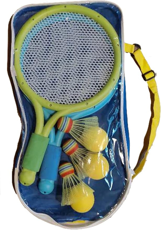 Kids Tennis Rackets with Carrying Bag, Soft Training Balls and Badminton Shuttlecocks with Tennis Rackets Kids, Tennis Racquets Gift Set for Children Outdoor Indoor Sports
