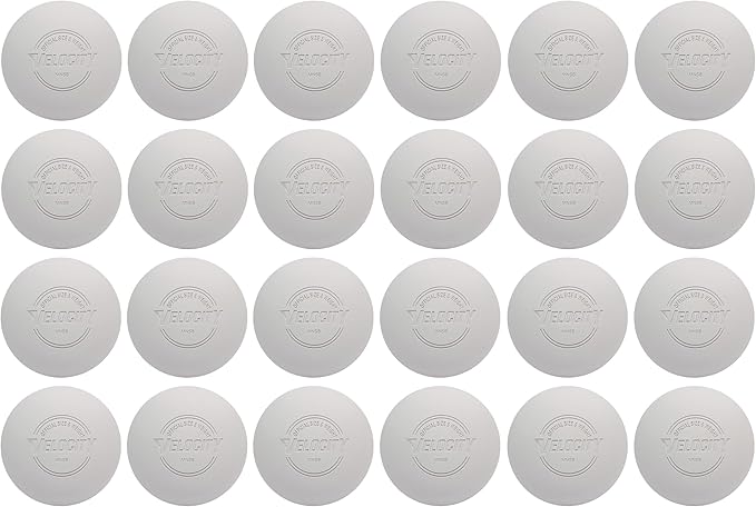 Velocity Lacrosse Balls - 1, 2, 3, 6, 12, 18, 24, 36, 60 and 120 Packs - for Practice, Official NFHS and College Approved Size