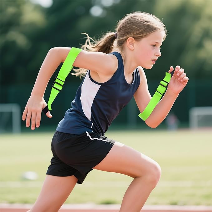 Arm Swing Trainer for Youth, Adjustable Nylon Running Arms Position for 90 Degrees