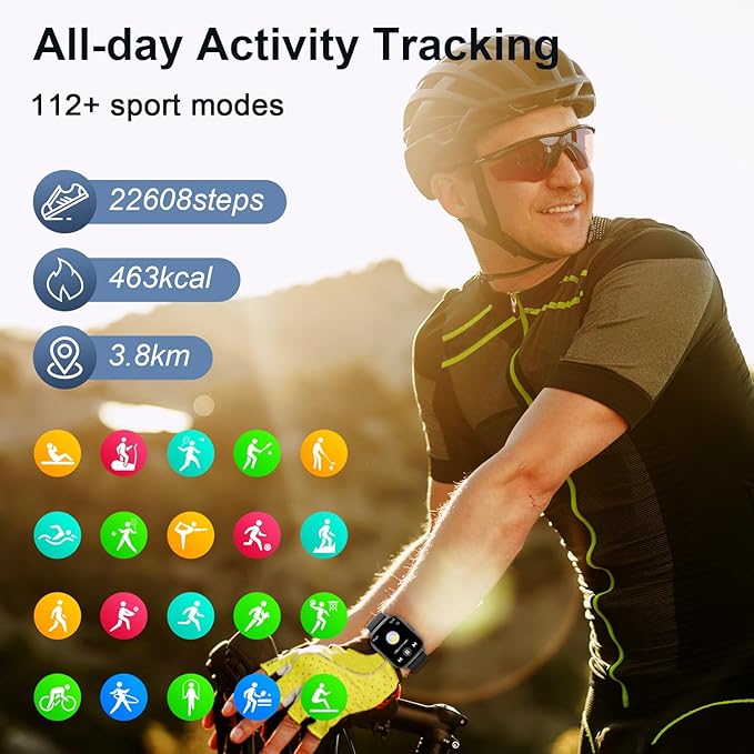 Smart Watch for Men Women Fitness: Make/Answer Call Smart Watches for Men Digital Mens watches Running Waterproof Smartwatch Android Phones iPhone Samsung Compatible Heart Rate Monitor Step Tracker
