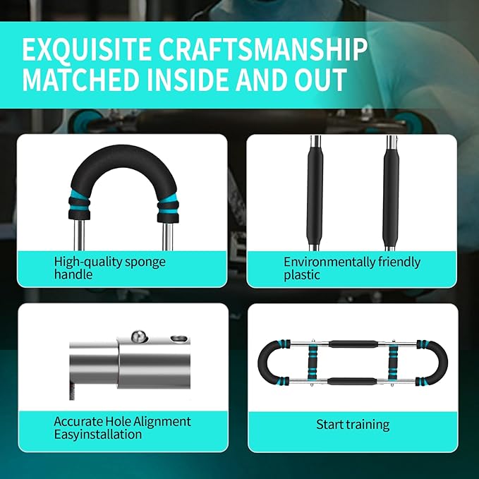 Twister Arm Trainer,Adjustable 66-110lbs Chest Workout Equipment for Men & Women,Ergonomic Home Gym Strength Trainer with Anti-Slip Handles & Carry Bag