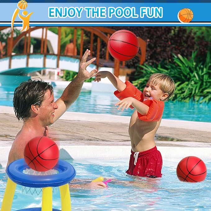 6" Mini Basketball for Kids & Adults, Indoor Basketball for Over-Door Hoop, Toddler Balls Arcade Game 5 Pack