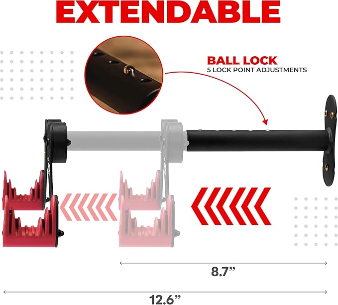 PRO BIKE TOOL Bike Wall Mount - Horizontal Indoor Bike Rack for 1 Bicycle - Bike Rack for Garage - Safe and Secure Bike Hook for Road, Mountain or Hybrid Bikes - Bike Hanger, Bicycle Storage