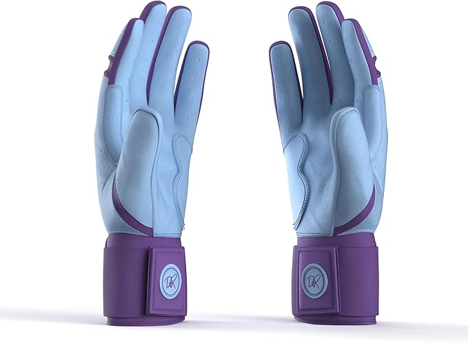 Drip & Rip Baller Series - Youth Batting Gloves + Adult Batting Gloves - for Softball and Baseball - Long Cuff Style for Men and Youth