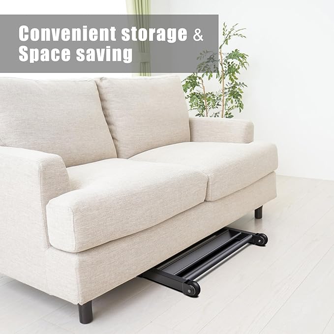 Glute Ham Glider, Multi-Functional Hamstring Roller with Smooth Wheels, V-Bar for Hamstring Curls, Ab Glider Workout & Core Strength Training