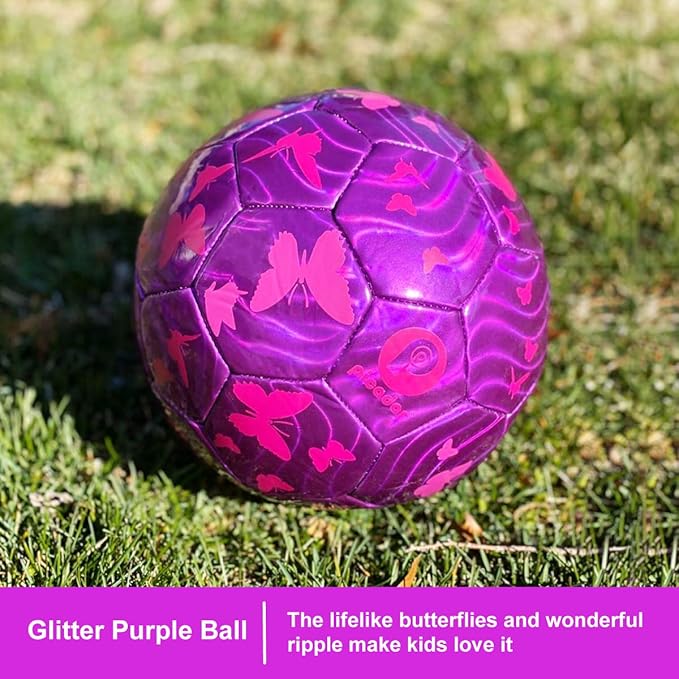 Soccer Ball Size 3, Size 4 - Kids Aged 3-5 6-8 8-12 Outdoors Sports Training Playing Ball Set with Pump Teens Girls Boys Back to School Gift
